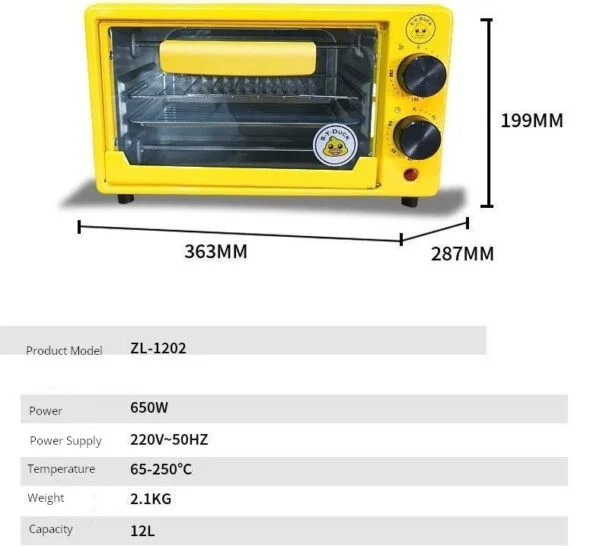 Electric oven home small capacity pizza cute steam oven desktop mini dormitory oven baking - Image 6