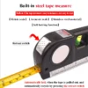 Laser Level Vertical Horizontal 2 Lines Lasers Ruler Measure Tape