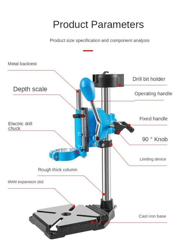 Table drill bracket Industrial grade electric drill bracket